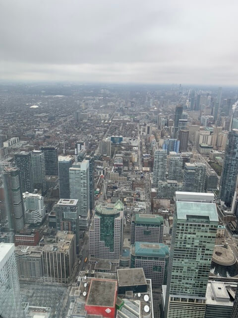 Overlooking city of Toronto, Canada
