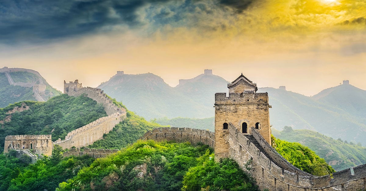 Great Wall of China in Hong Kong, China
