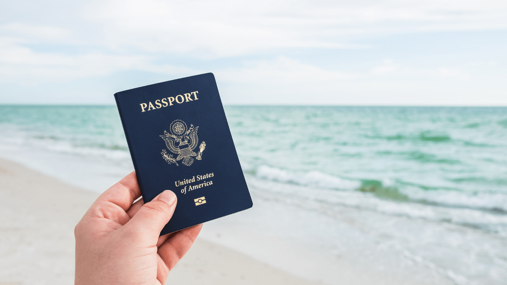 Passport on the beach