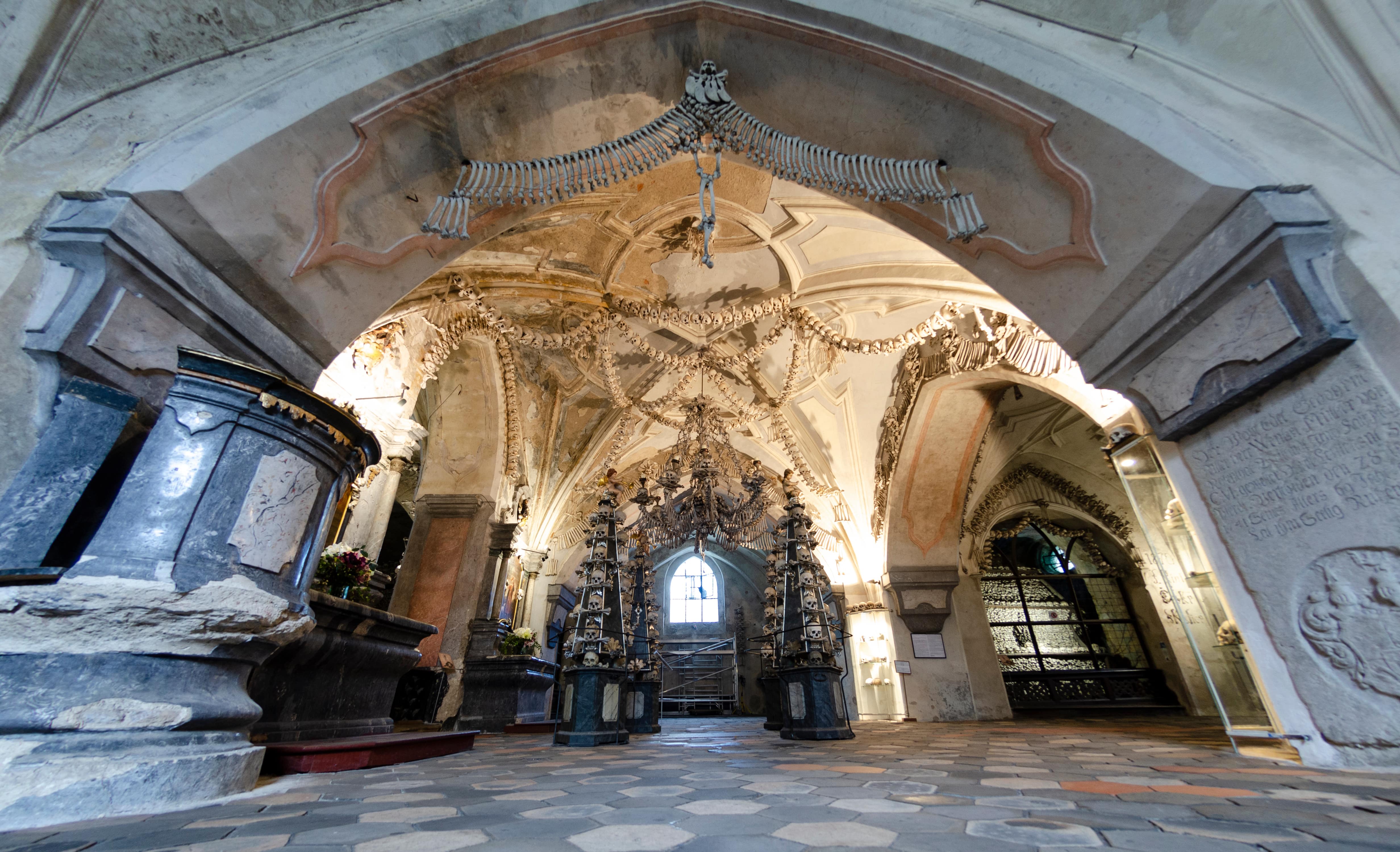 Sedlec Ossuary in Prague, Czech Republic