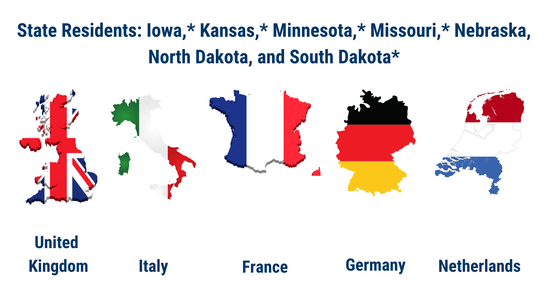 West North Central States States: United Kingdom, Italy, France, Germany, and Netherlands